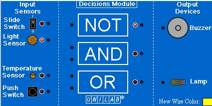 decisions Microelectronic decision board.